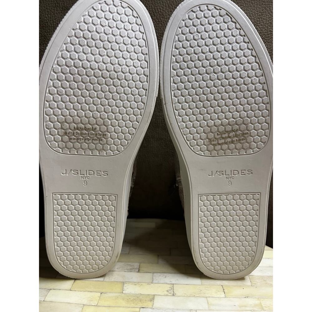 J/Slides Ludlow Metallic Calf Hair High-Top Sneakers - Picture 11 of 12